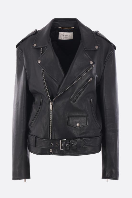 25FW 생로랑 가죽 자켓 825533 YCOQ21000 BLACK