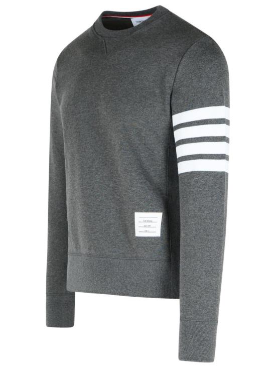  톰브라운 로고 패치 엔지니어드 4바 스웨트셔츠 MJT021H 00535 025 Grey - THOM BROWNE