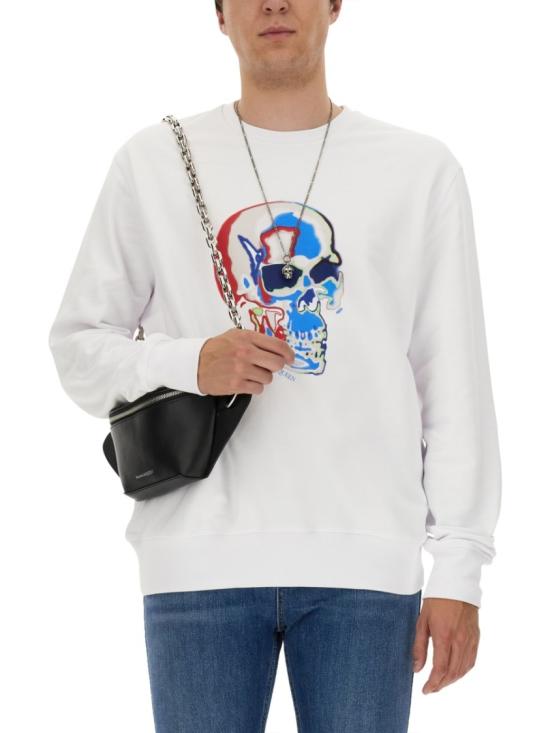  알렉산더 맥퀸 긴팔 티셔츠 750648 QVZ030900 White - ALEXANDER MCQUEEN
