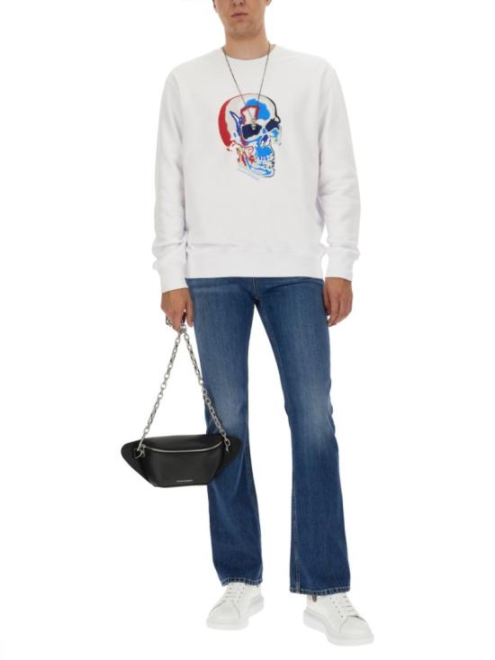  알렉산더 맥퀸 긴팔 티셔츠 750648 QVZ030900 White - ALEXANDER MCQUEEN