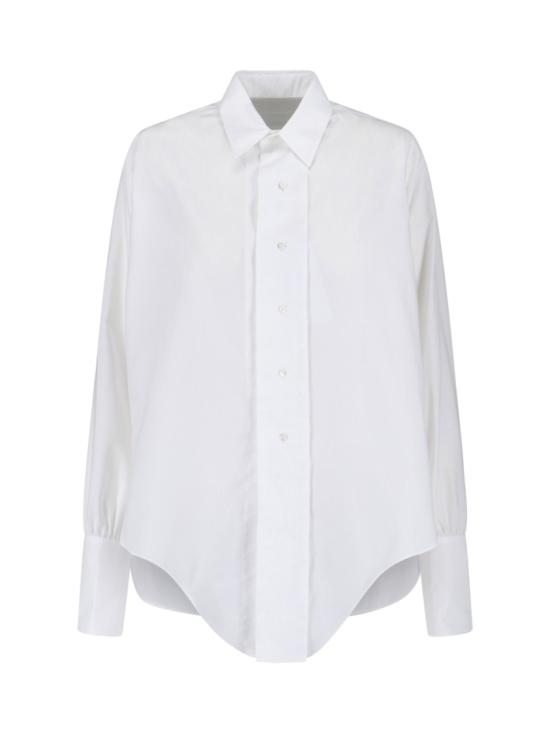 25FW 마르지엘라 커브 헴 셔츠 S29DT0006 M35308100 White