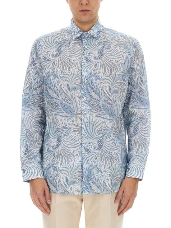 25SS 에트로 긴팔 셔츠 MRIB0001 99SA5F1X0880 Blue