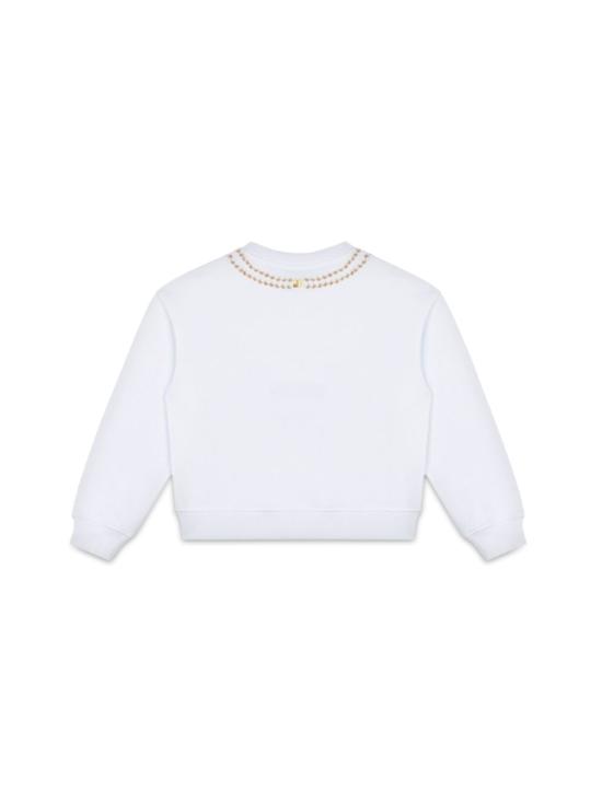 25SS [키즈] 모스키노 풀오버 HDF068K LCA5210101 WHITE - MOSCHINO