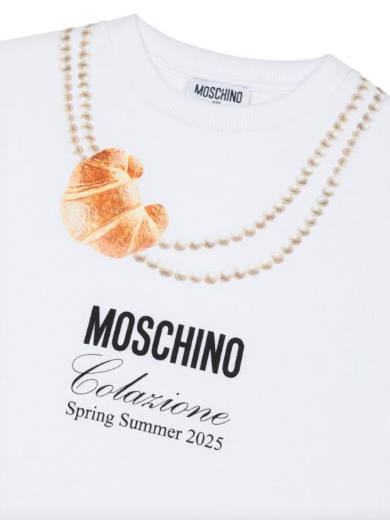 25SS [키즈] 모스키노 풀오버 HDF068K LCA5210101 WHITE - MOSCHINO