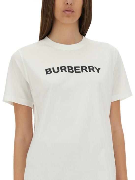 25FW 버버리 로고 코튼 티셔츠 8080325 A1464 WHITE - BURBERRY