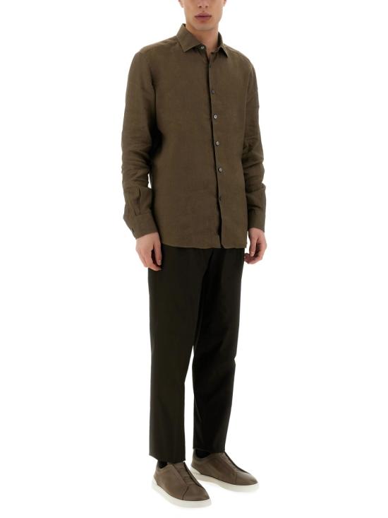 26SS 에르메네질도제냐 스트레이트 팬츠 915F21A9 77PM12202 BROWN - ERMENEGILDO ZEGNA