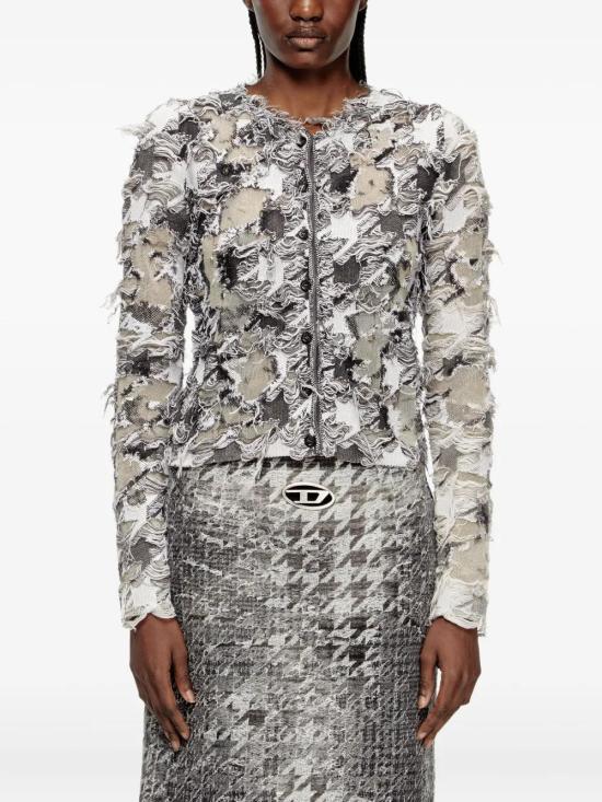 25FW 디젤 데보레 하운즈투스 자카드 가디건  A214650LKDQ 900B - DIESEL