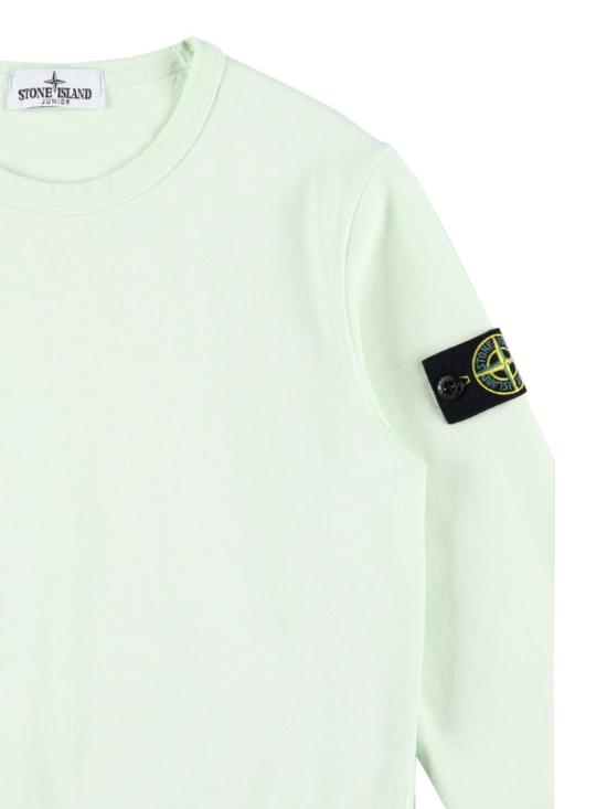 25SS [키즈] 스톤 아일랜드 캐시미어 니트 6100011K S0040V005C GREEN - STONE ISLAND