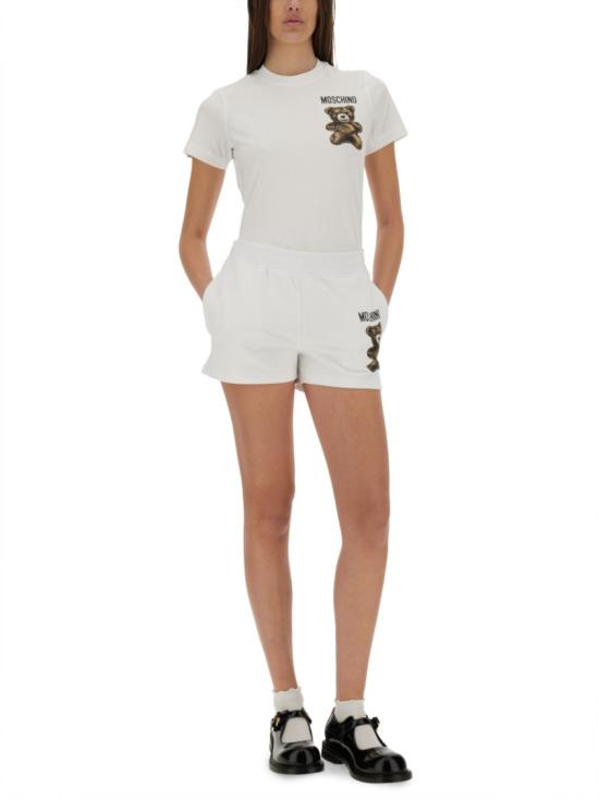 25SS 모스키노 숏팬츠 03270528 1001 White - MOSCHINO