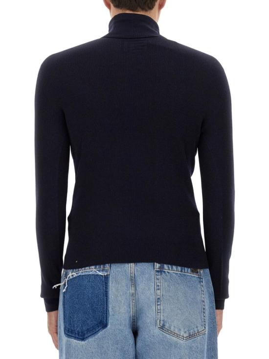  발망 터틀넥 BH1KH015 KE936AE Blue - BALMAIN