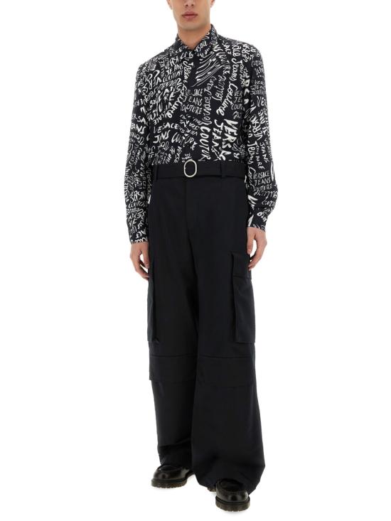 25SS 베르사체 긴팔 셔츠 78GAL2R0 NS617L01 BLACK - VERSACE