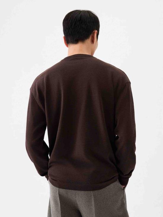 25FW 자크뮈스 스웨터 25HSWM00612AK00263 880DARK BROWN Brown - JACQUEMUS