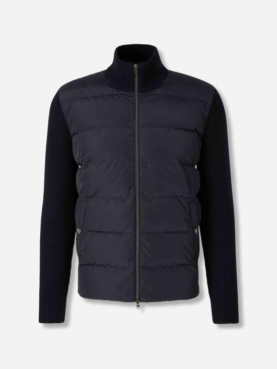 25FW 에르노 콘 스티치 울 & 핀갈 카디건 MP000126U70061 9200Blue NAVY BLUE