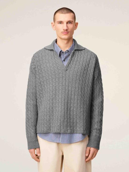 25FW 아미 스웨터 UPL403 KN0104 050GREY - AMI