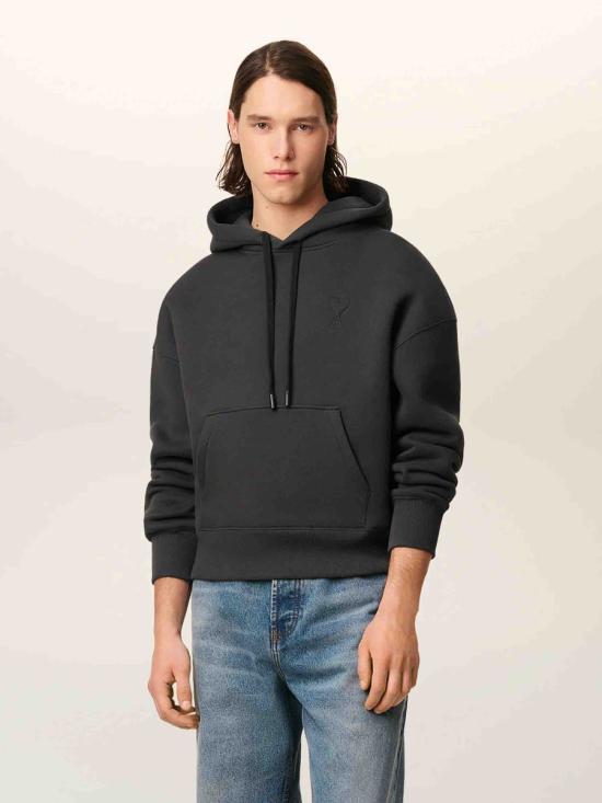 25FW 아미 스웨터 USW756 749 020ANTHRACITE ANTRACITE GREY - AMI