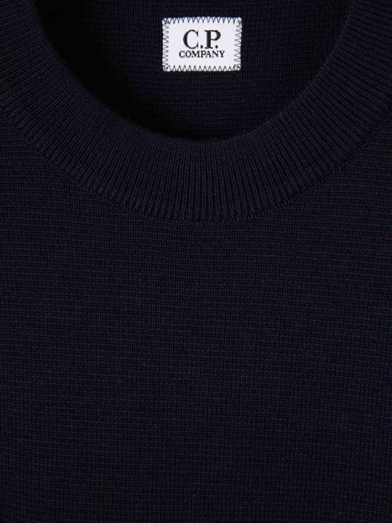 25FW 씨피 컴퍼니 스웨터 19CMKN200A006595A 888TOTAL ECLIPSE NAVY BLUE - C.P. COMPANY
