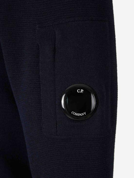 25FW 씨피 컴퍼니 스웨터 19CMKN200A006595A 888TOTAL ECLIPSE NAVY BLUE - C.P. COMPANY