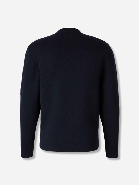 25FW 씨피 컴퍼니 스웨터 19CMKN200A006595A 888TOTAL ECLIPSE NAVY BLUE - C.P. COMPANY