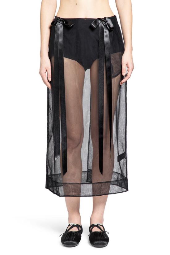 25FW 시몬로샤 스커트 3173R0069 BLK Black