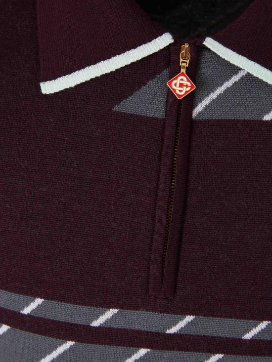 25FW 카사블랑카 긴팔 셔츠 KW 1101 01 AUBERGINE Red - CASABLANCA