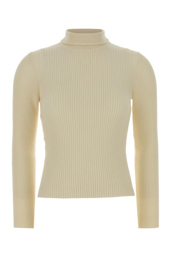 25FW 셀린느 스트라이프 울 터틀넥 2ADRF861Z 01OW OFF WHITE