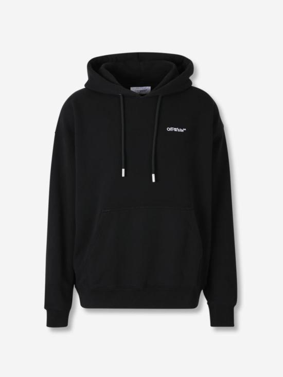 25FW 오프화이트 후드 티셔츠 MBB085F5F0081001 014BLACK WHITE Black