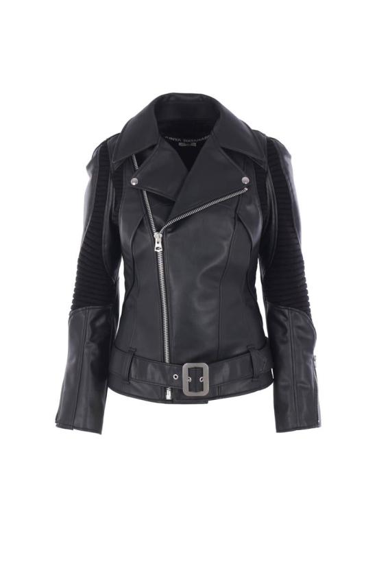 25FW 와타나베 준야 바이커 자켓 JPJ007W251BLACKXBLACK BLACK X BLACK