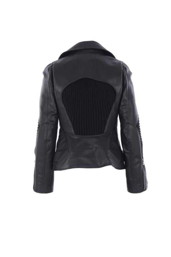 25FW 와타나베 준야 바이커 자켓 JPJ007W251BLACKXBLACK BLACK X BLACK - JUNYA WATANABE