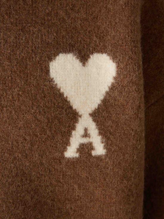 25FW 아미 스웨터 UPL408 KN0135 217HAZELNUT OFF WHIT BROWN - AMI