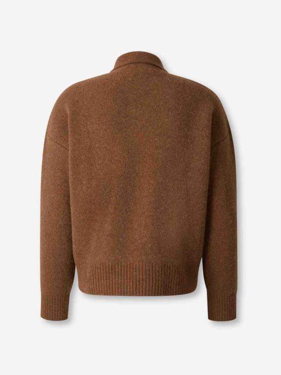 25FW 아미 스웨터 UPL408 KN0135 217HAZELNUT OFF WHIT BROWN - AMI