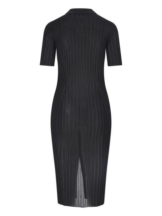  베르사체 미디 원피스 1015455 1A110581B000 Black - VERSACE