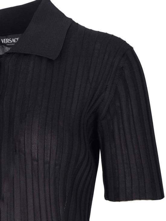  베르사체 미디 원피스 1015455 1A110581B000 Black - VERSACE