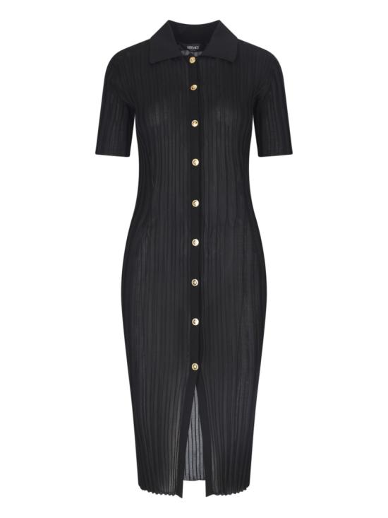  베르사체 미디 원피스 1015455 1A110581B000 Black