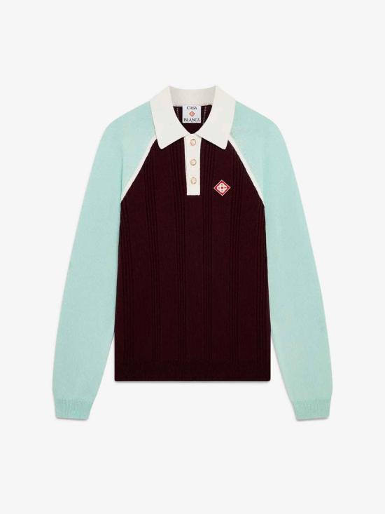 25FW 카사블랑카 긴팔 셔츠 KW 1131 01 AUBERGINE Black