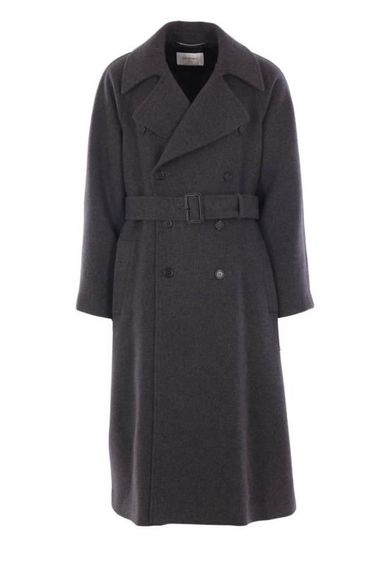 25FW 생로랑 캐시미어 소재 롱 코트  848512Y1M971473 GREY