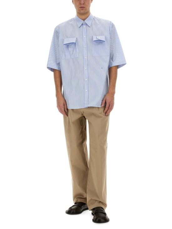 25SS 모스키노 반팔 셔츠 02030232 2303 Blue - MOSCHINO