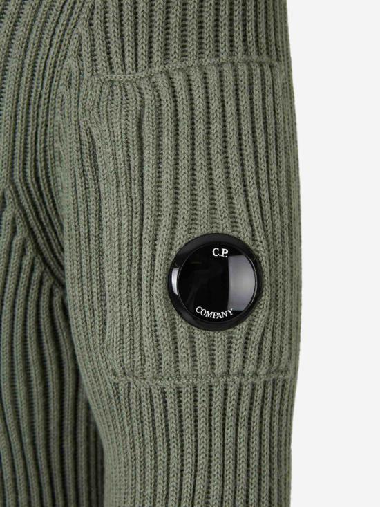 25FW 씨피 컴퍼니 스웨터 19CMKN220A006595A 612SEAGRASS GREEN - C.P. COMPANY