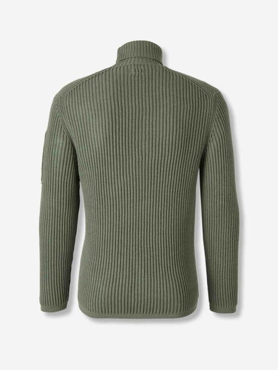 25FW 씨피 컴퍼니 스웨터 19CMKN220A006595A 612SEAGRASS GREEN - C.P. COMPANY