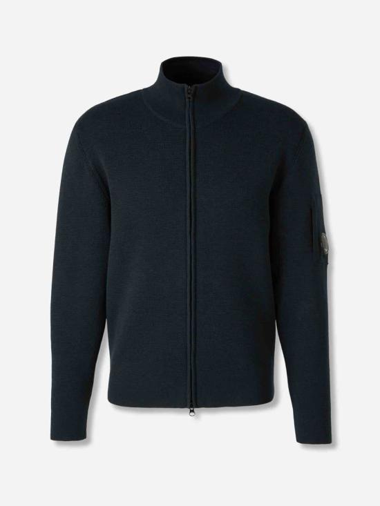 25FW 씨피 컴퍼니 리울 풀 집 렌즈 가디건 제트 19CMKN202A006595A 699JET SET GREY JUNGLE GREEN