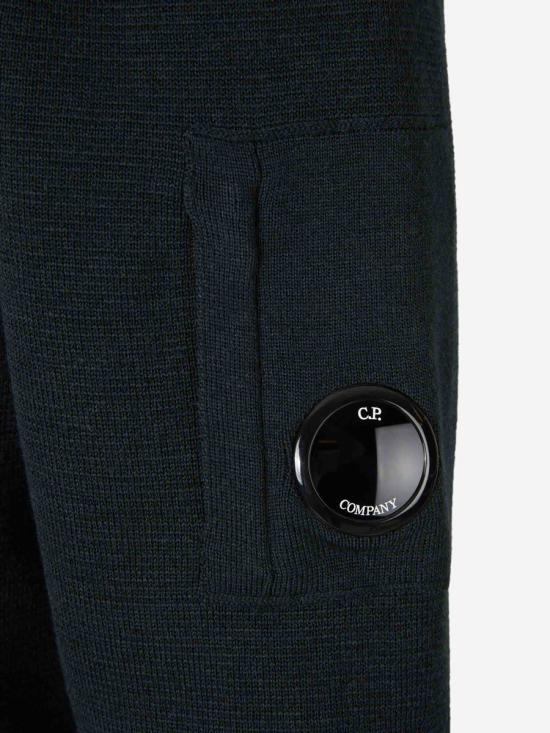 25FW 씨피 컴퍼니 리울 풀 집 렌즈 가디건 제트 19CMKN202A006595A 699JET SET GREY JUNGLE GREEN - C.P. COMPANY