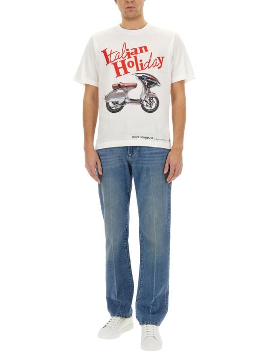 25SS 돌체앤가바나 반팔 티셔츠 G8PN9T G7O4SW0800 WHITE - DOLCE & GABBANA