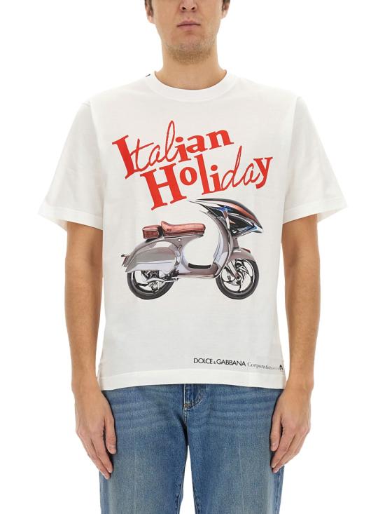 25SS 돌체앤가바나 반팔 티셔츠 G8PN9T G7O4SW0800 WHITE - DOLCE & GABBANA