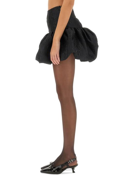 26SS 로테이트 바이 크리스텐슨 미디 스커트 113602100 BCR11781100 BLACK - ROTATE BY BIRGERCHRISTENSEN