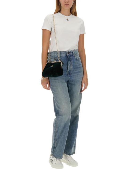 25FW 비비안웨스트우드 PERU 페루 ORB 반팔 티셔츠 3G010017 J001MA401 WHITE - VIVIENNE WESTWOOD