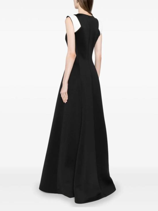  사이드 코베이시 롱 원피스 매칭 자수가 있는 네오프렌 드레스 - SAIID KOBEISY