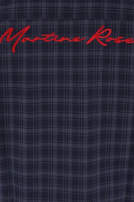25FW 마틴로즈 긴팔 셔츠 477WS32527BLU BLUE NAVY CHECK - MARTINE ROSE