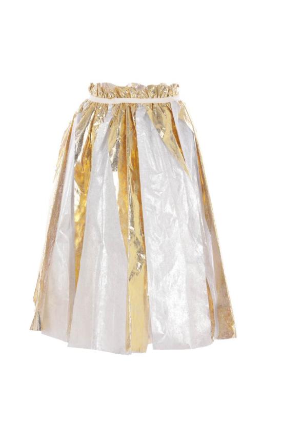 25FW Comme Des Garçons Tao 스커트 TPS027W252GOLDXWHITE GOLD WHITE