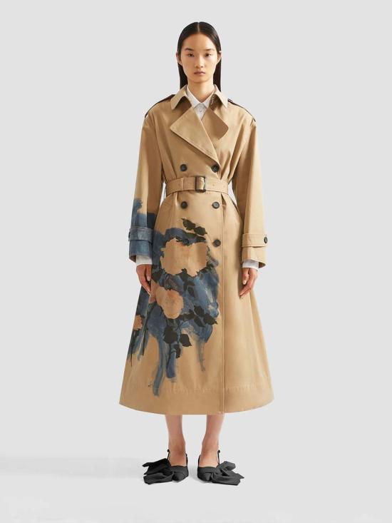 25FW 에르뎀 트렌치 코트 PF25 C10 90012001 BRUSHSTROBRUSHSTROKEROSECAMEL Brown - ERDEM