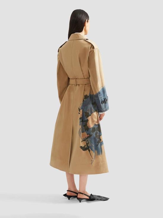 25FW 에르뎀 트렌치 코트 PF25 C10 90012001 BRUSHSTROBRUSHSTROKEROSECAMEL Brown - ERDEM