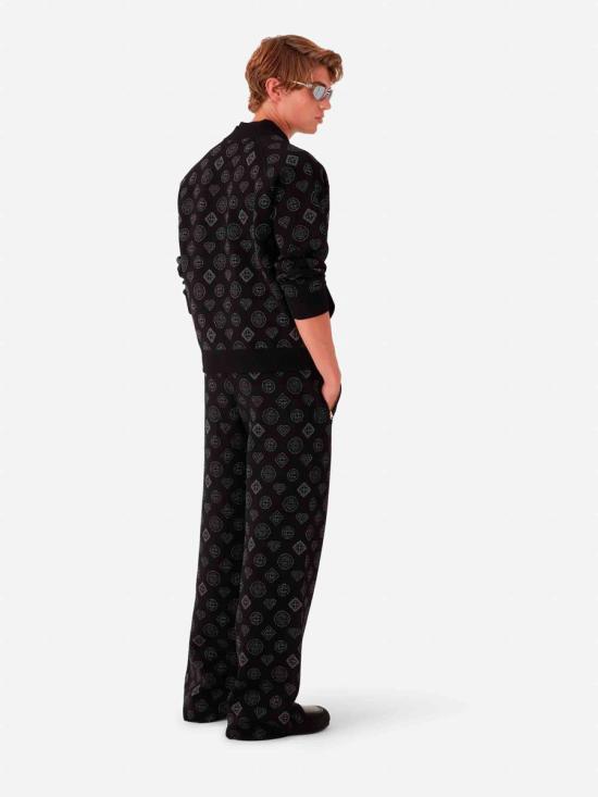 25FW 카사블랑카 숏팬츠 KW 1125 01 MIX BALCK Black - CASABLANCA